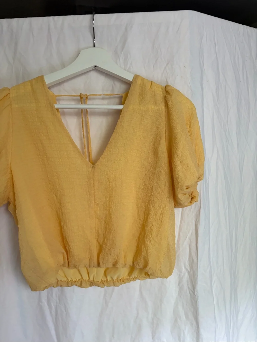 ASTR The Label Puff Sleeve Blouse Size S Chic Summer Statement Boho Pastel